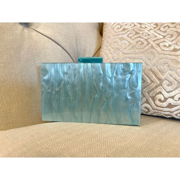 Mother of Pearl Acrylic Box Clutch, Marble Clutch Bag, Acrylic Clutch Bag - Picture 7 of 10